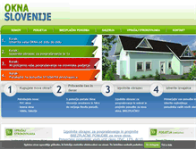 Tablet Screenshot of okna-slovenije.net